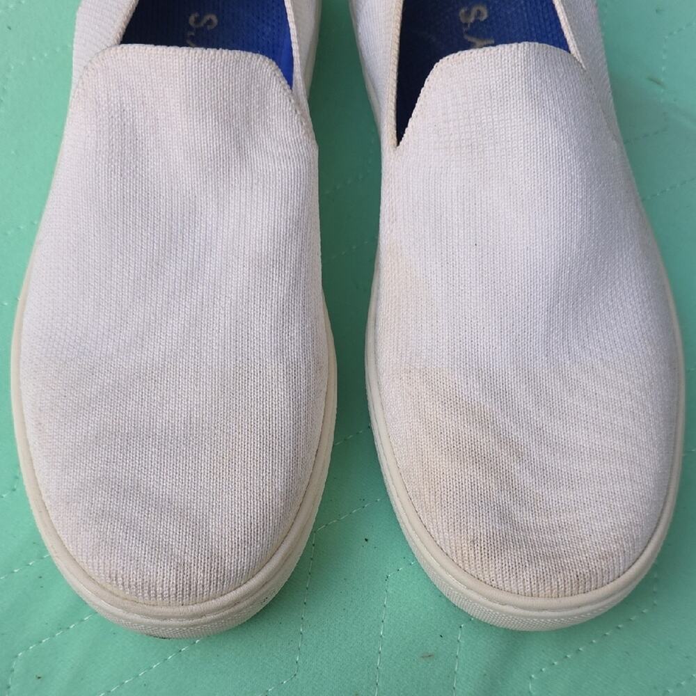 Rothy's Original Slip On Sneaker 7 White Clean Sustainable Recycled Comfort - Picture 4 of 10